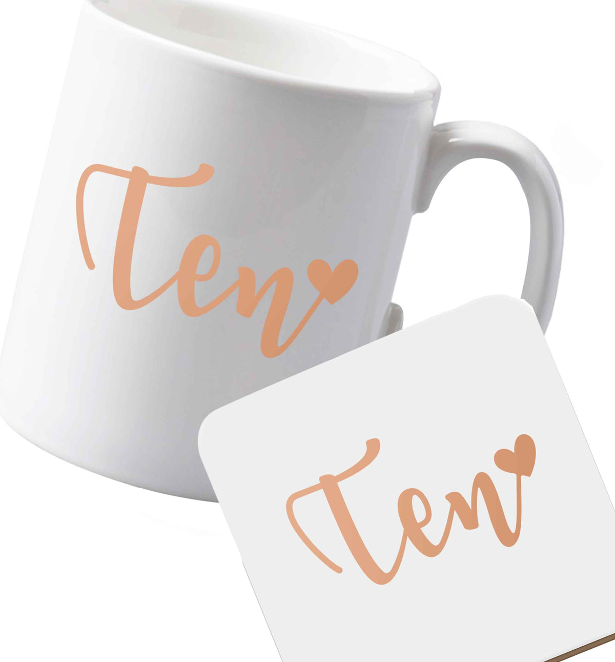 10 oz Ceramic mug and coaster Favourite Type Pan Pancake both sides