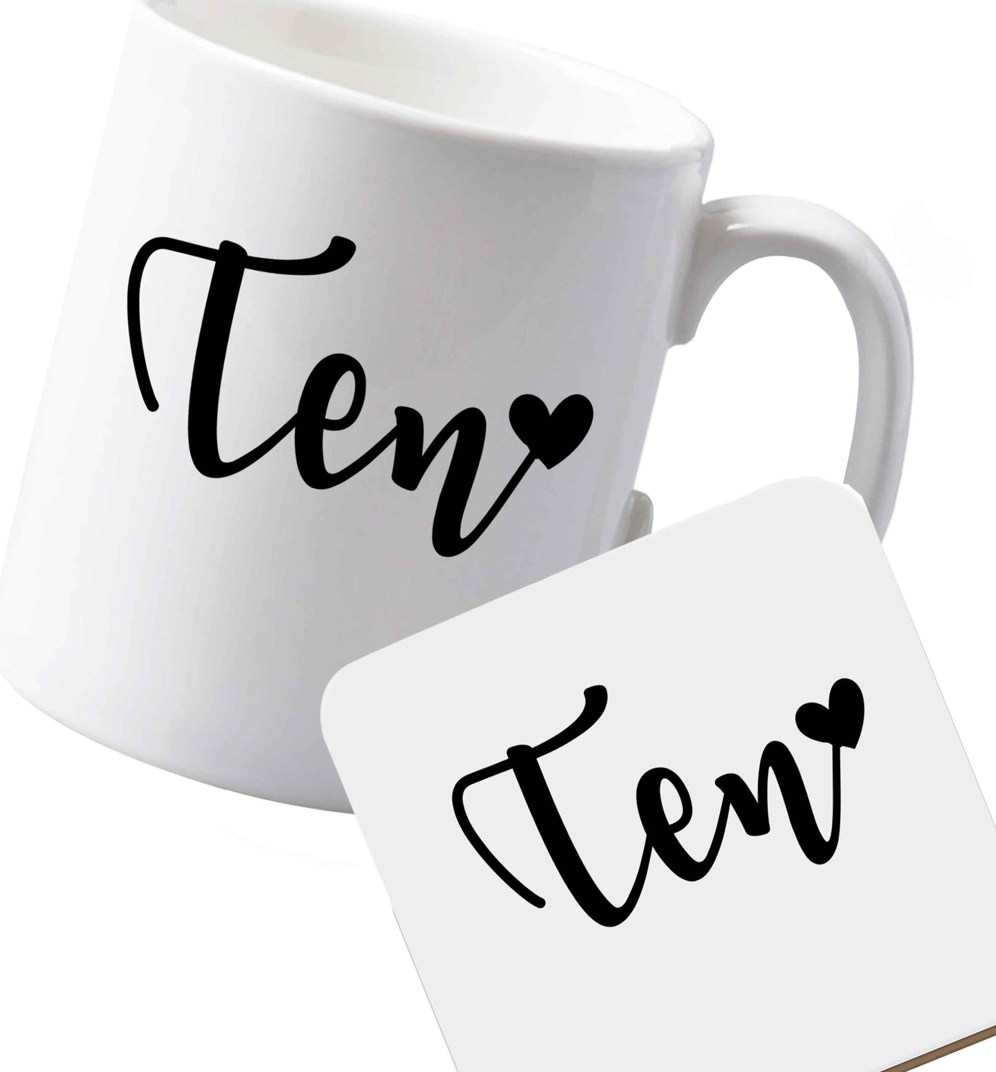 10 oz Ceramic mug and coaster Favourite Type Pan Pancake both sides