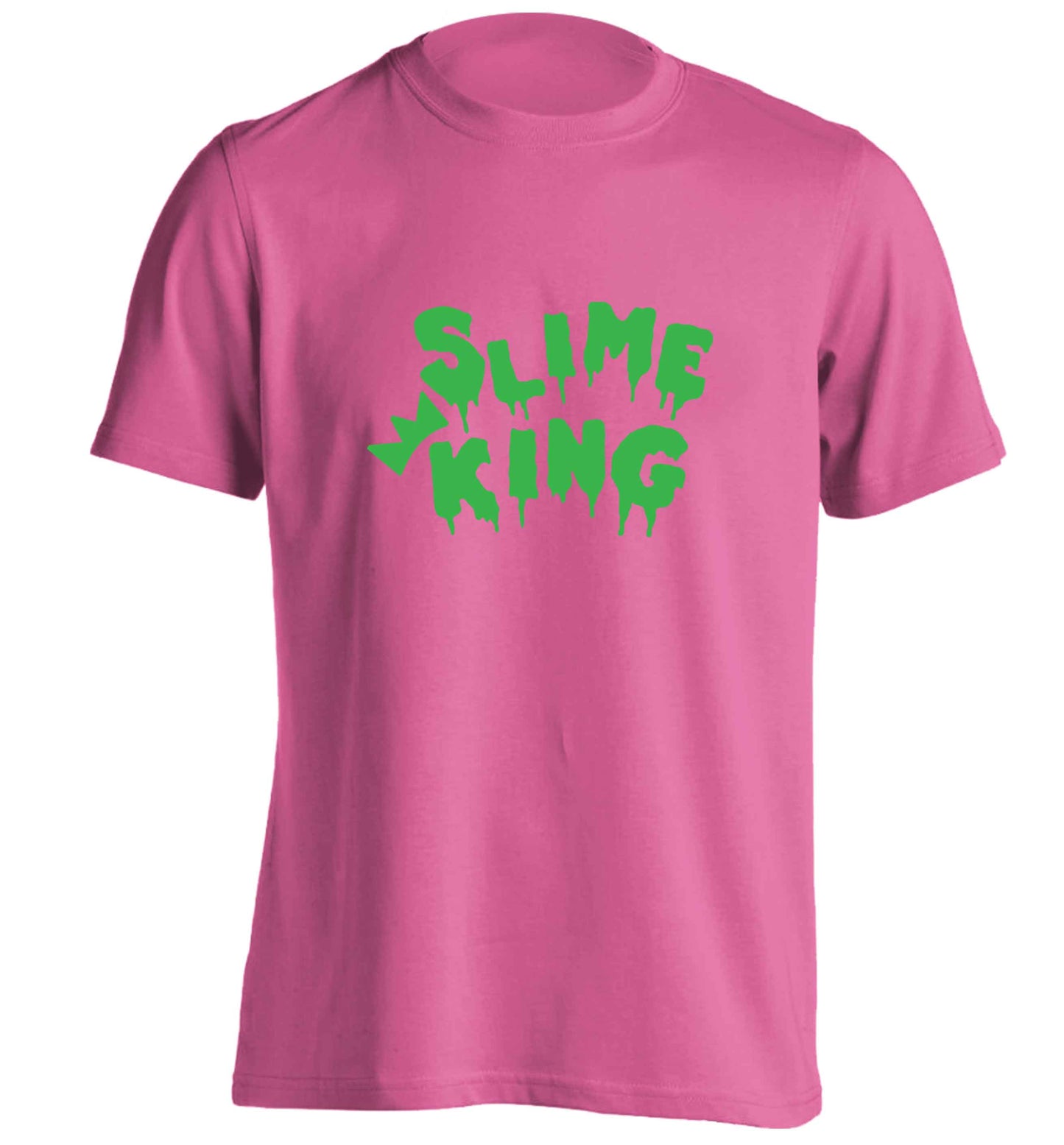 Neon green slime king adults unisex pink Tshirt 2XL
