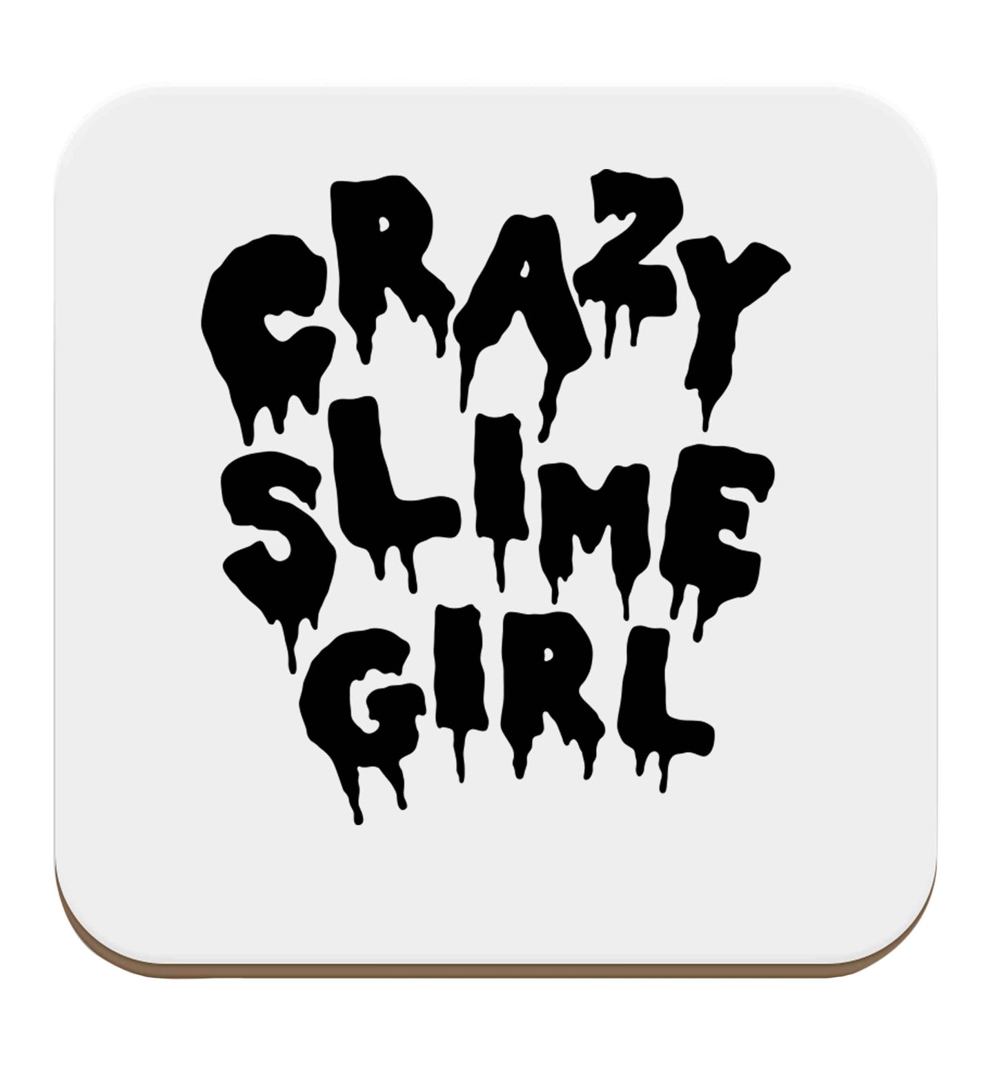 Crazy slime girl set of four coasters
