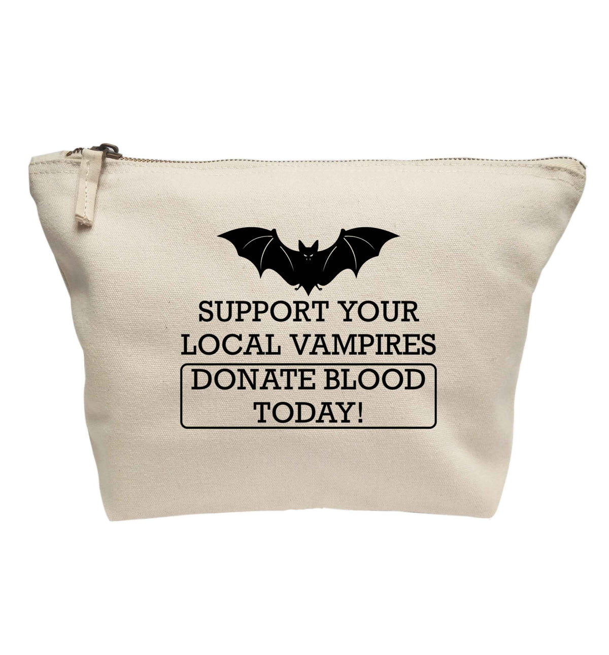 Support your local vampires donate blood today! | Makeup / wash bag