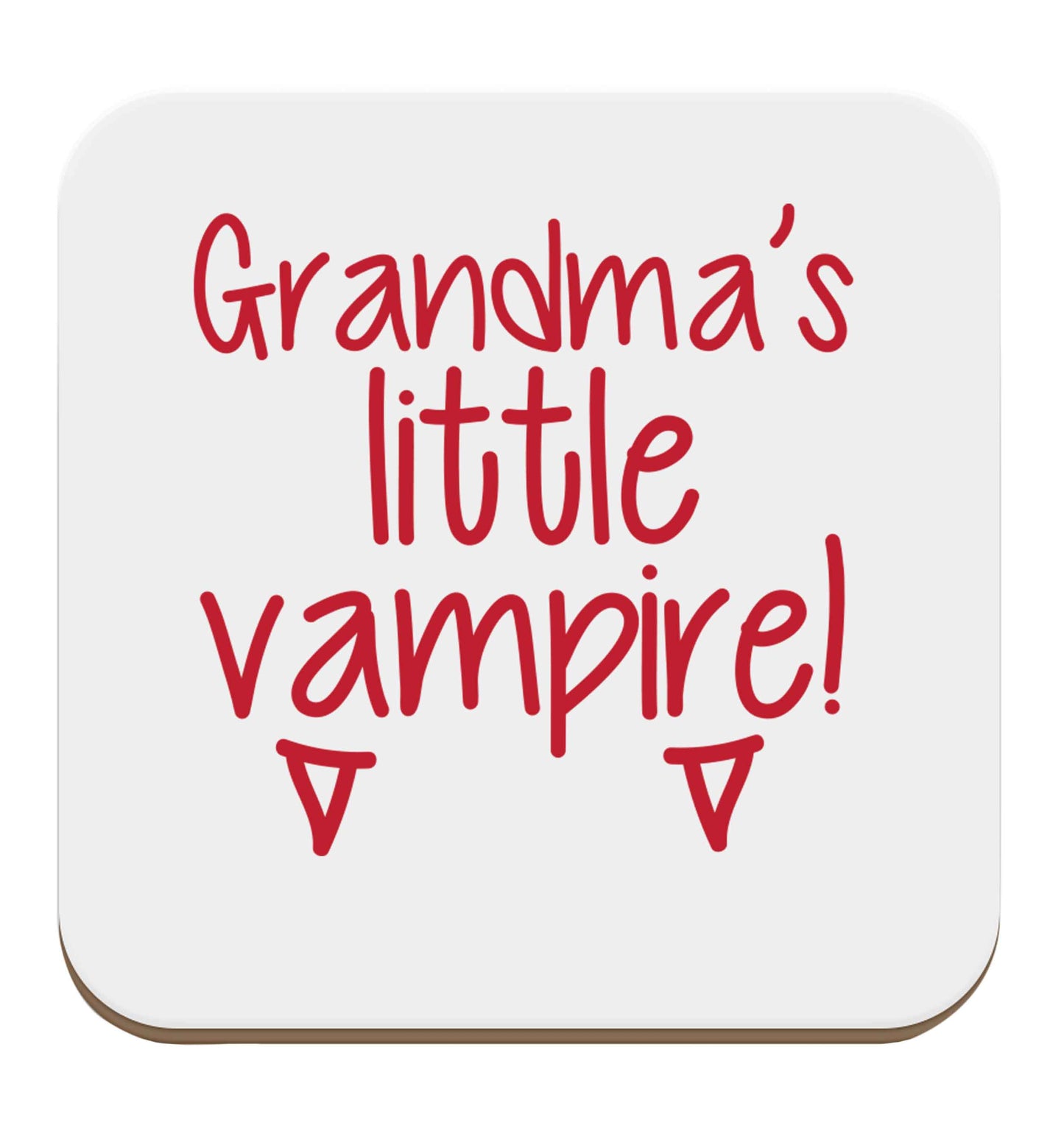 Grandma's little vampire set of four coasters