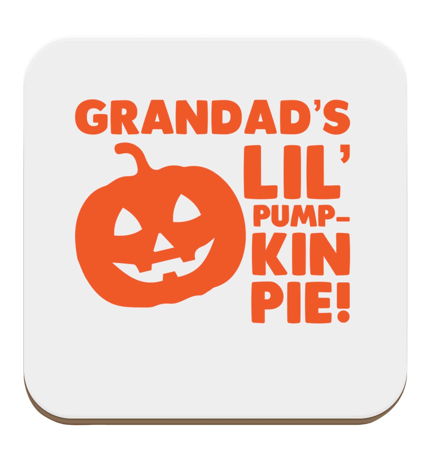 Grandad's lil' pumpkin pie set of four coasters