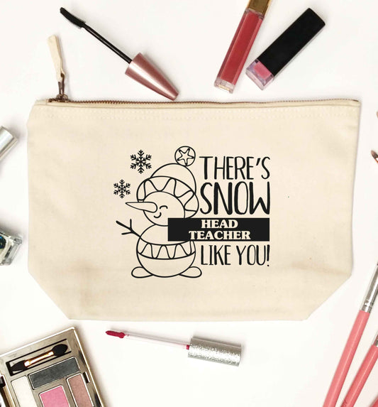 There's snow head teacher like you natural makeup bag