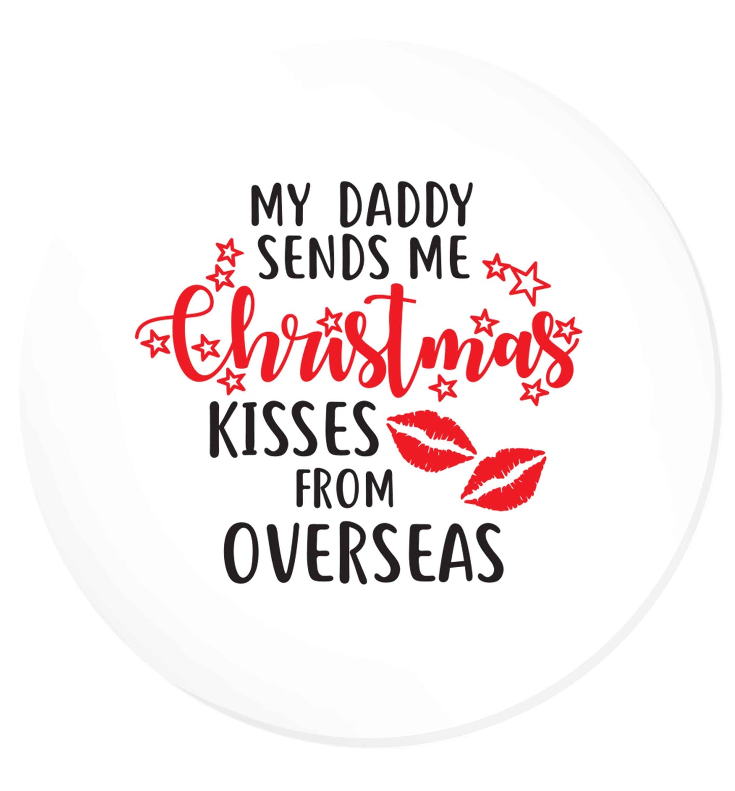 Daddy Christmas Kisses Overseas | Magnet