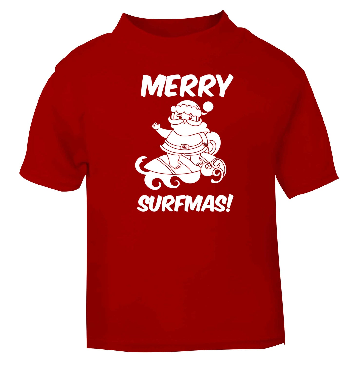 Daddy Christmas Kisses Overseas red baby toddler Tshirt 2 Years
