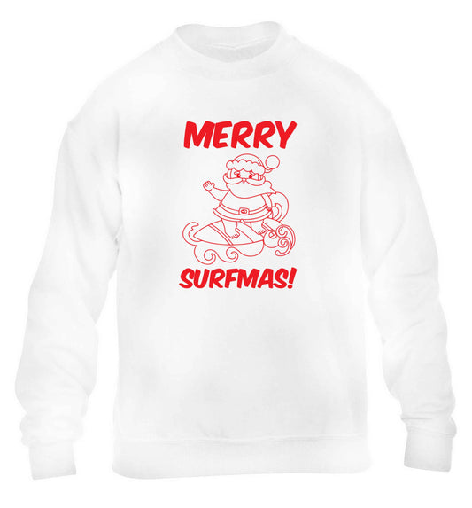 Daddy Christmas Kisses Overseas children's white sweater 12-13 Years