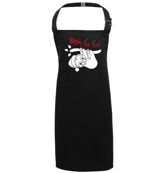 Slow Ho Ho black apron 7-10 years