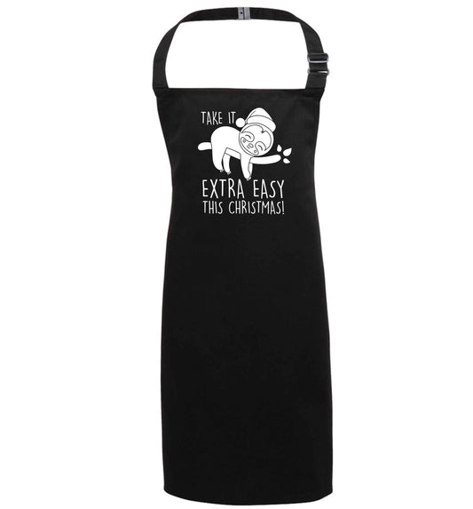 Slow Ho Ho black apron 7-10 years