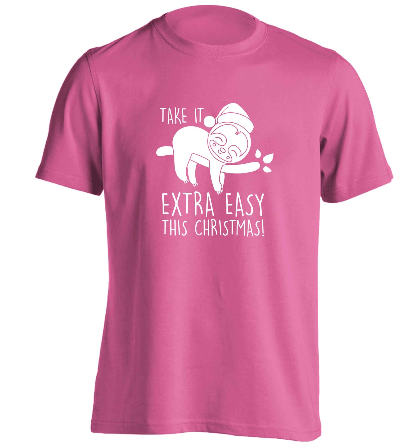 Slow Ho Ho adults unisex pink Tshirt 2XL
