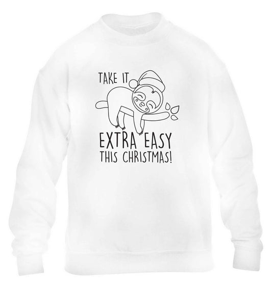 Slow Ho Ho children's white sweater 12-13 Years
