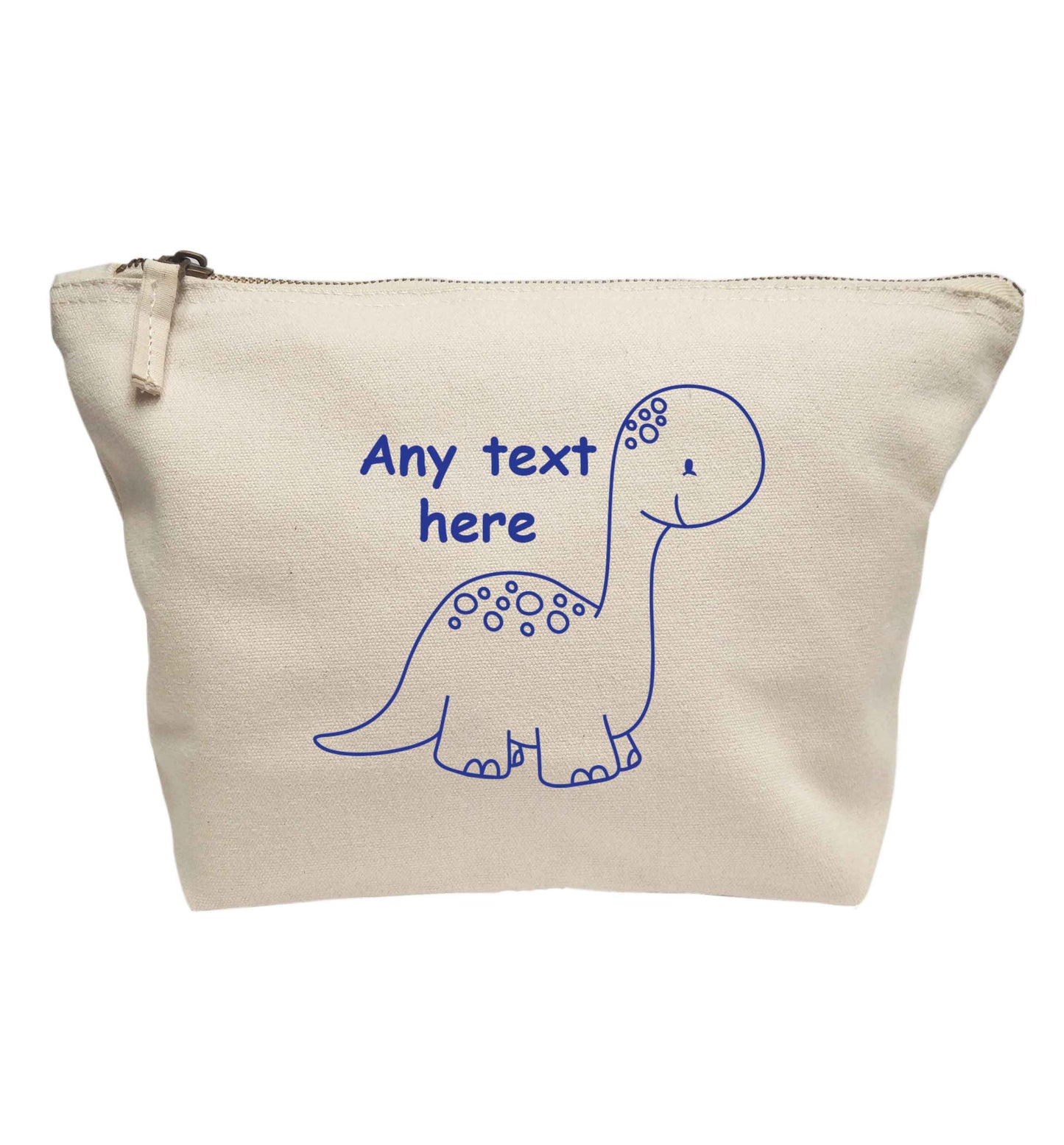 Dinosaur any text | Makeup / wash bag