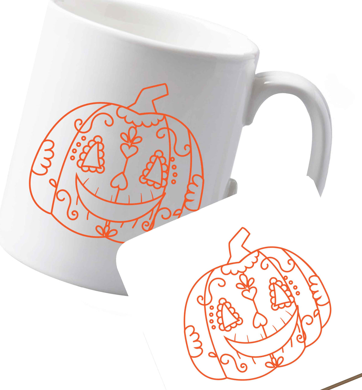 10 oz Ceramic mug and coaster Favourite Type Pan Pancake both sides