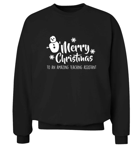 Merry christmas to my teacher adult's unisex black sweater 2XL