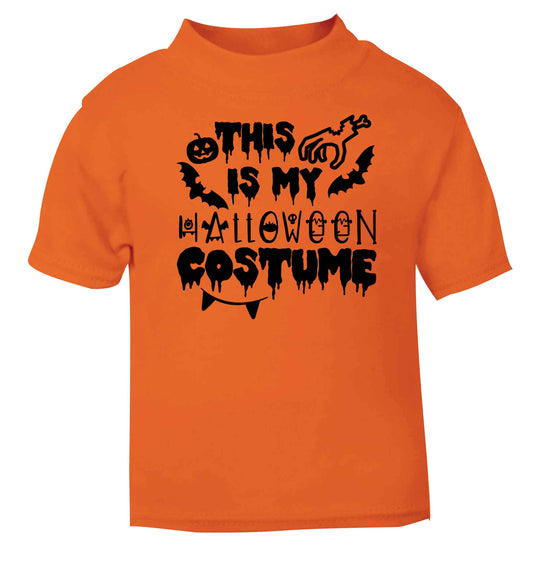 This is my halloween costume orange baby toddler Tshirt 2 Years