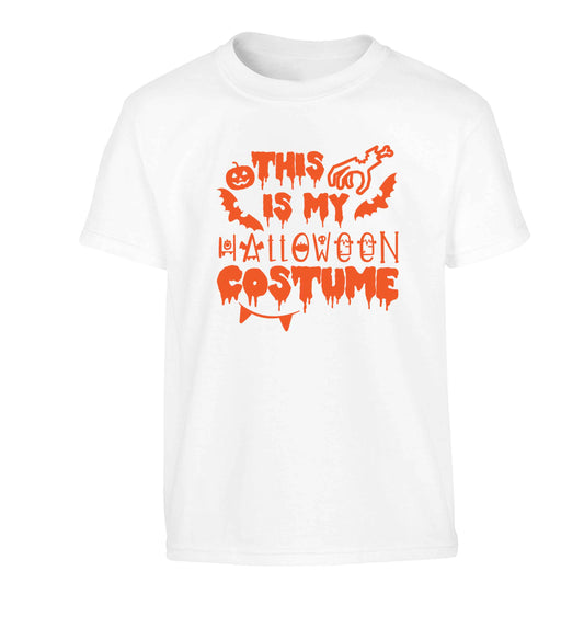This is my halloween costume Children's white Tshirt 12-13 Years
