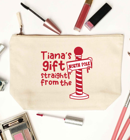 Merry Christmas natural makeup bag