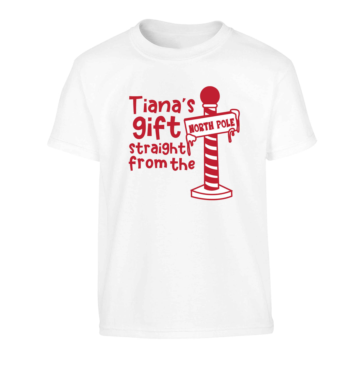 Merry Christmas Children's white Tshirt 12-13 Years