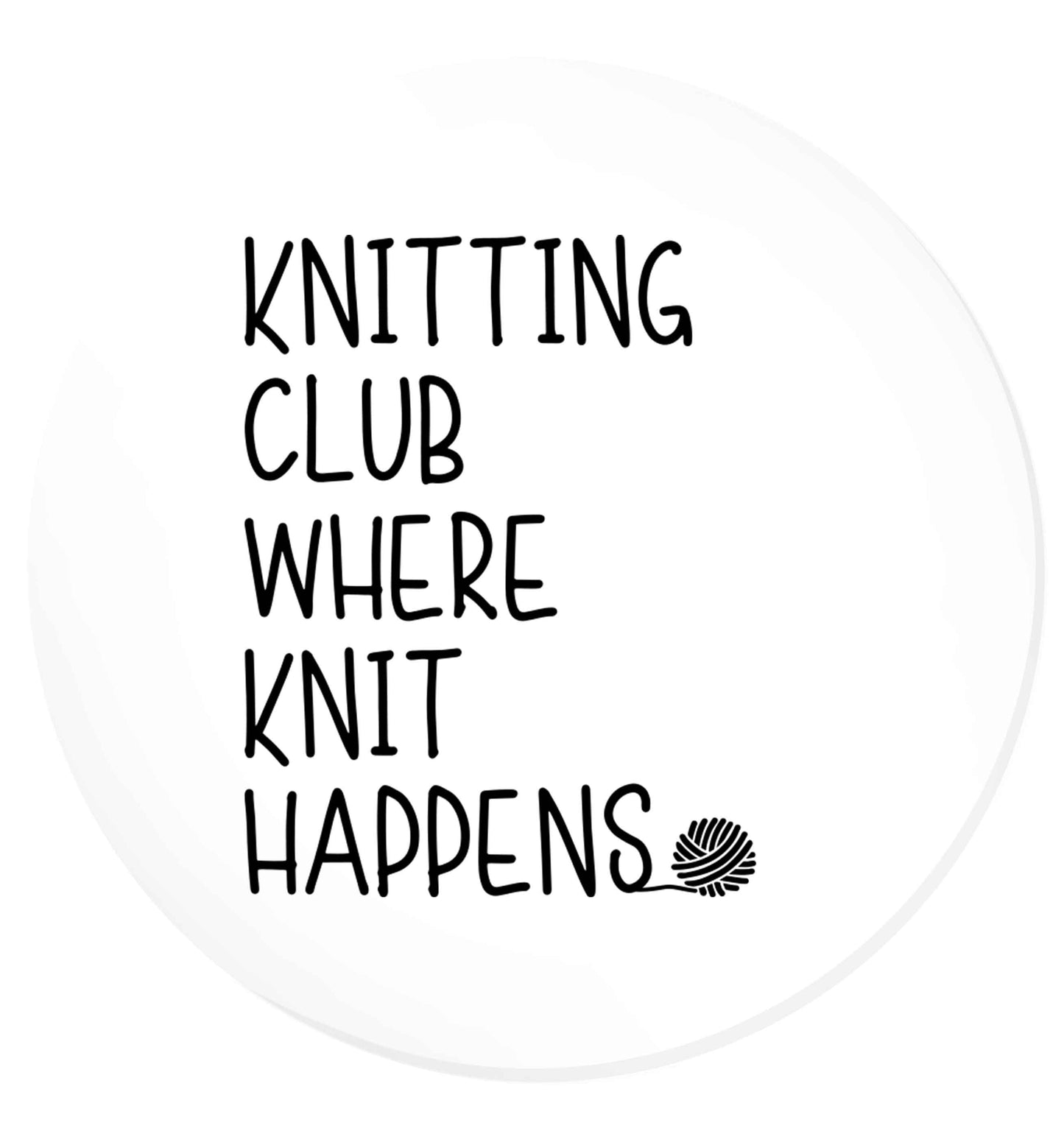 Knitting club where knit happens | Magnet