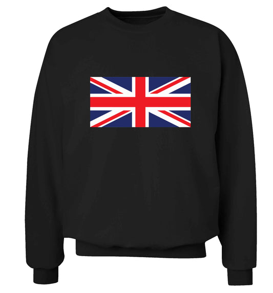 Union Jack adult's unisex black sweater 2XL
