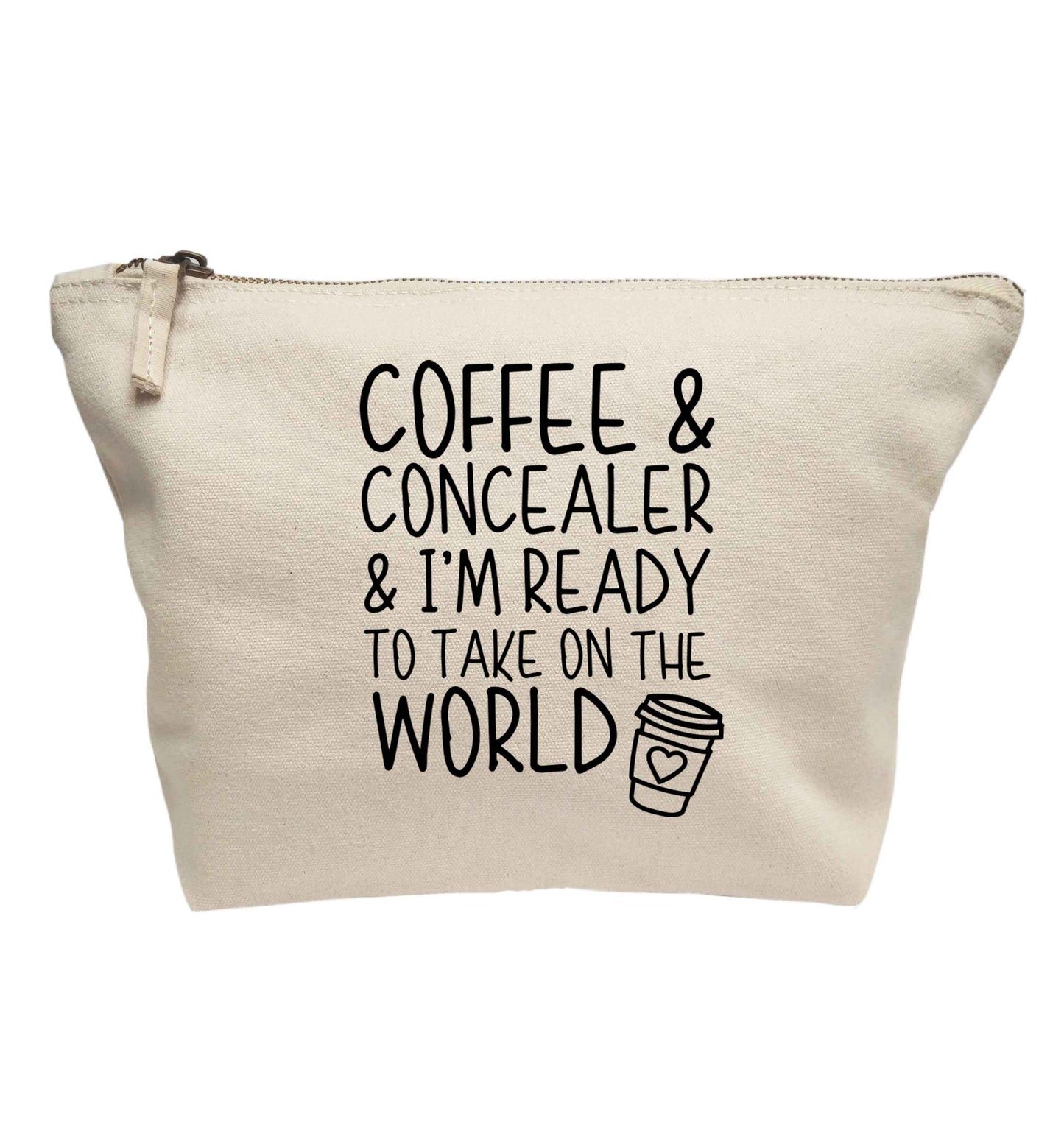 Coffee and concealer and I'm ready to take on the world | Makeup / wash bag