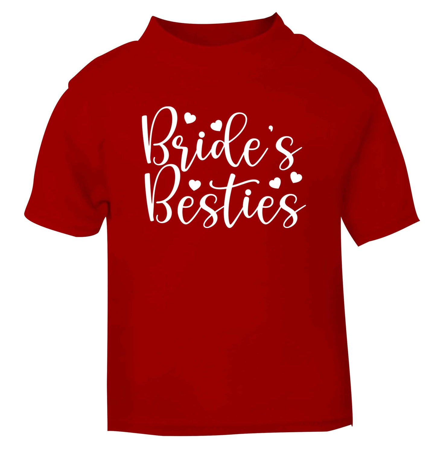 Brides besties red baby toddler Tshirt 2 Years