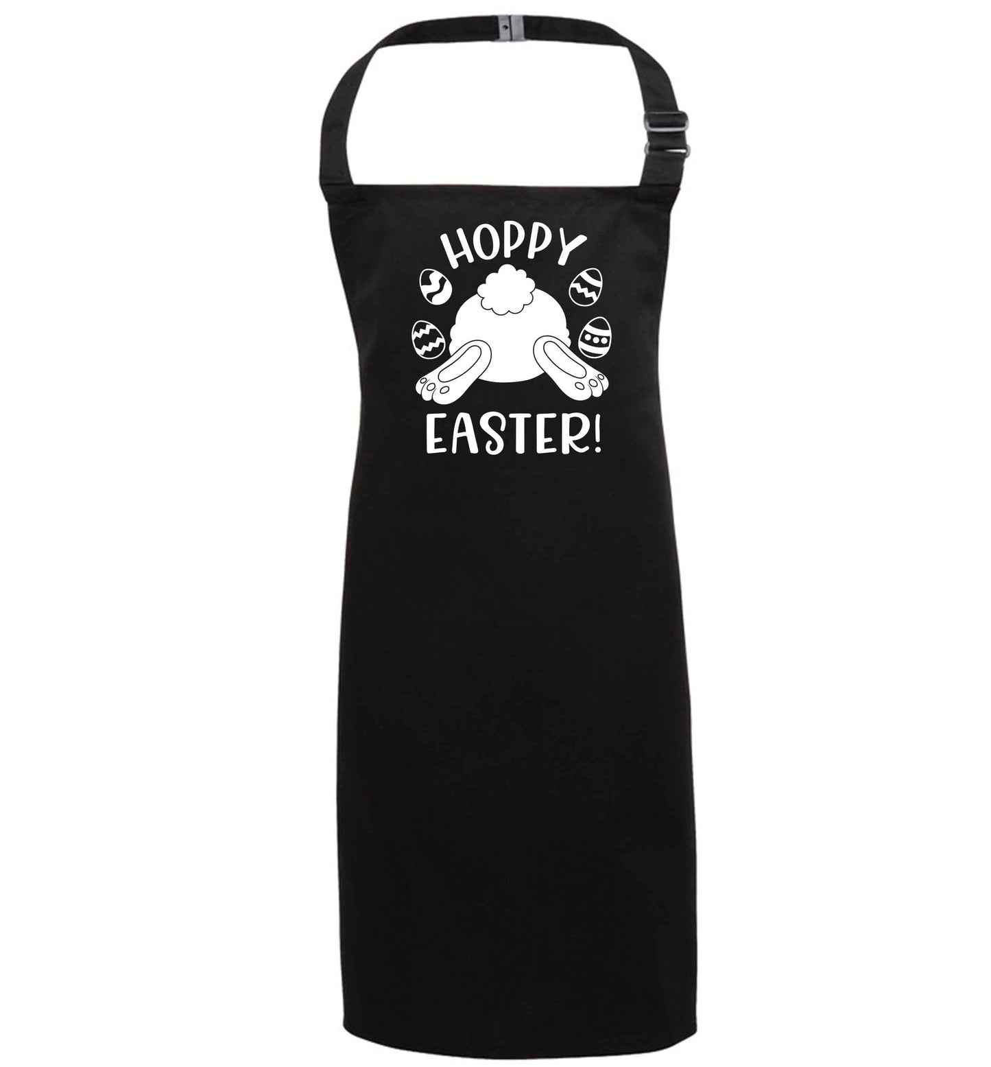 Hoppy Easter black apron 7-10 years