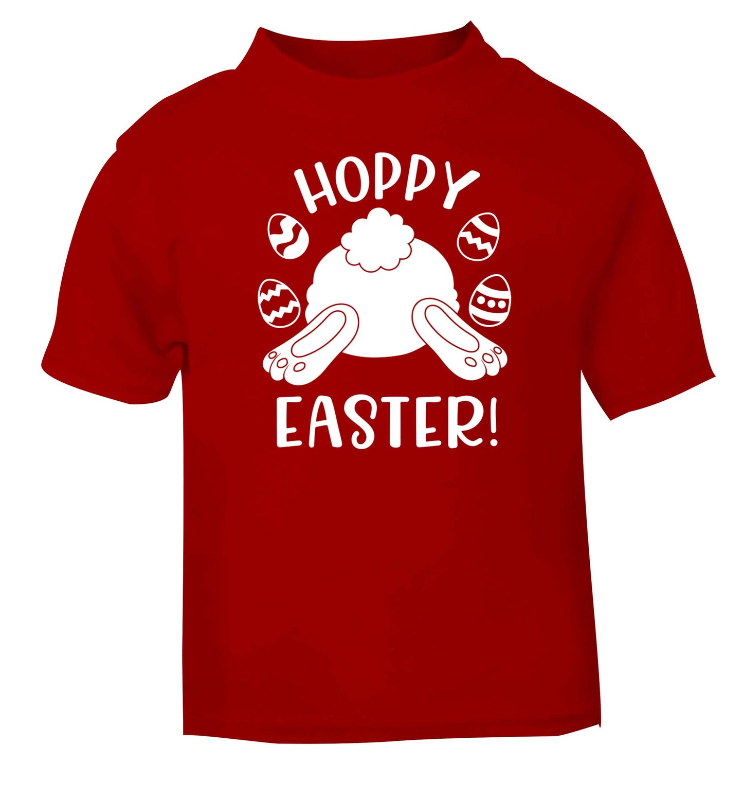 Hoppy Easter red baby toddler Tshirt 2 Years