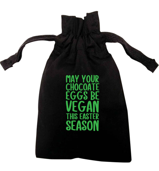 May your chocolate eggs be vegan this Easter season | XS - L | Pouch / Drawstring bag / Sack | Organic Cotton | Bulk discounts available!