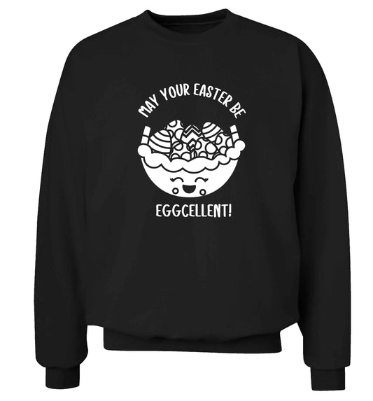May your Easter be eggcellent adult's unisex black sweater 2XL