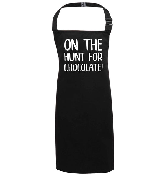 On the hunt for chocolate! black apron 7-10 years
