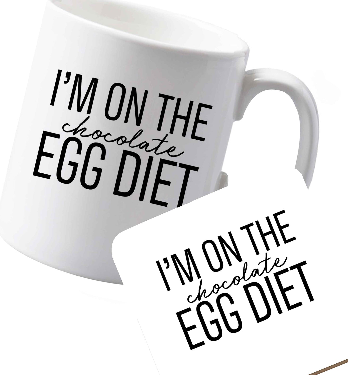10 oz Ceramic mug and coaster Favourite Type Pan Pancake both sides