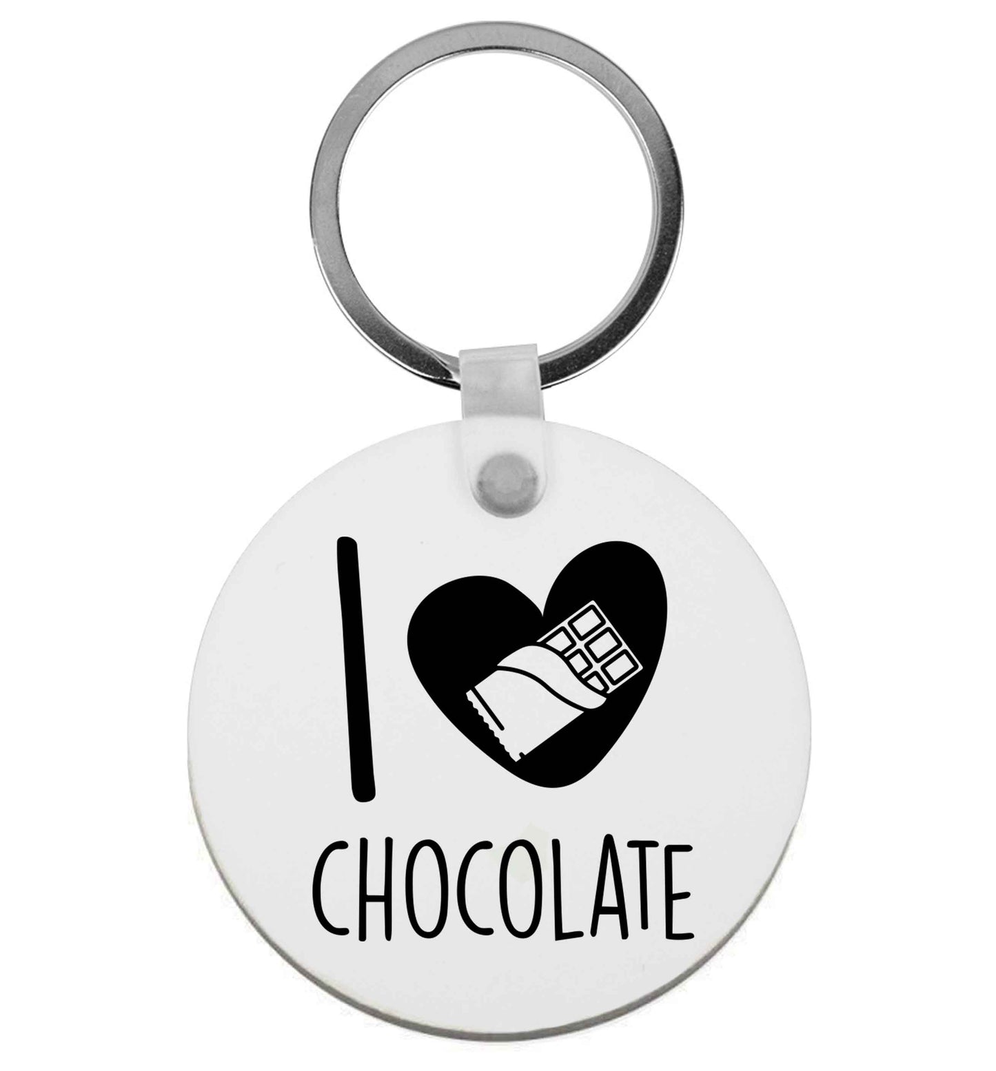 funny gift for a chocaholic! I love chocolate | Keyring