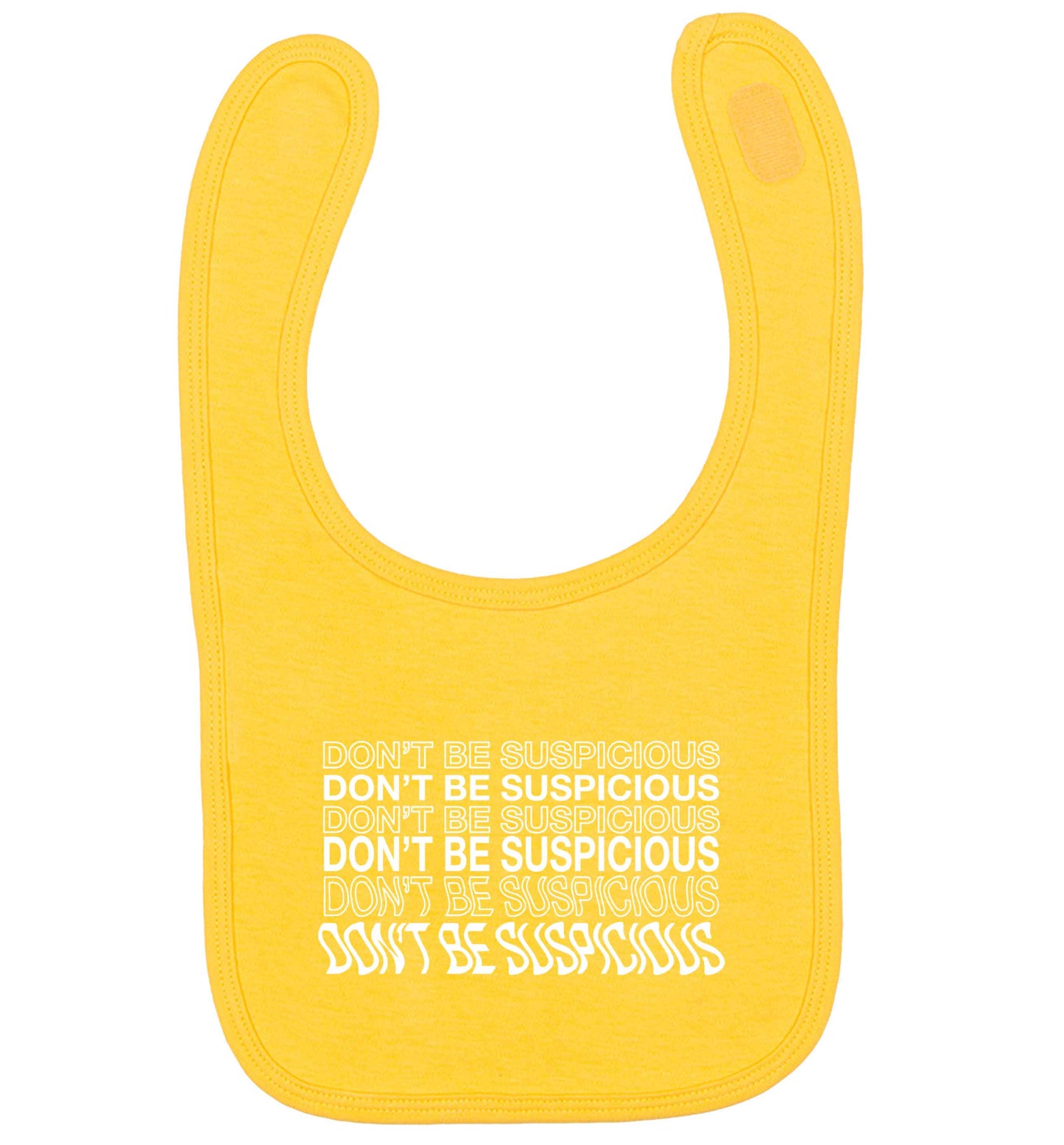 Viral funny memes! Designs for the gen z generation! yellow baby bib