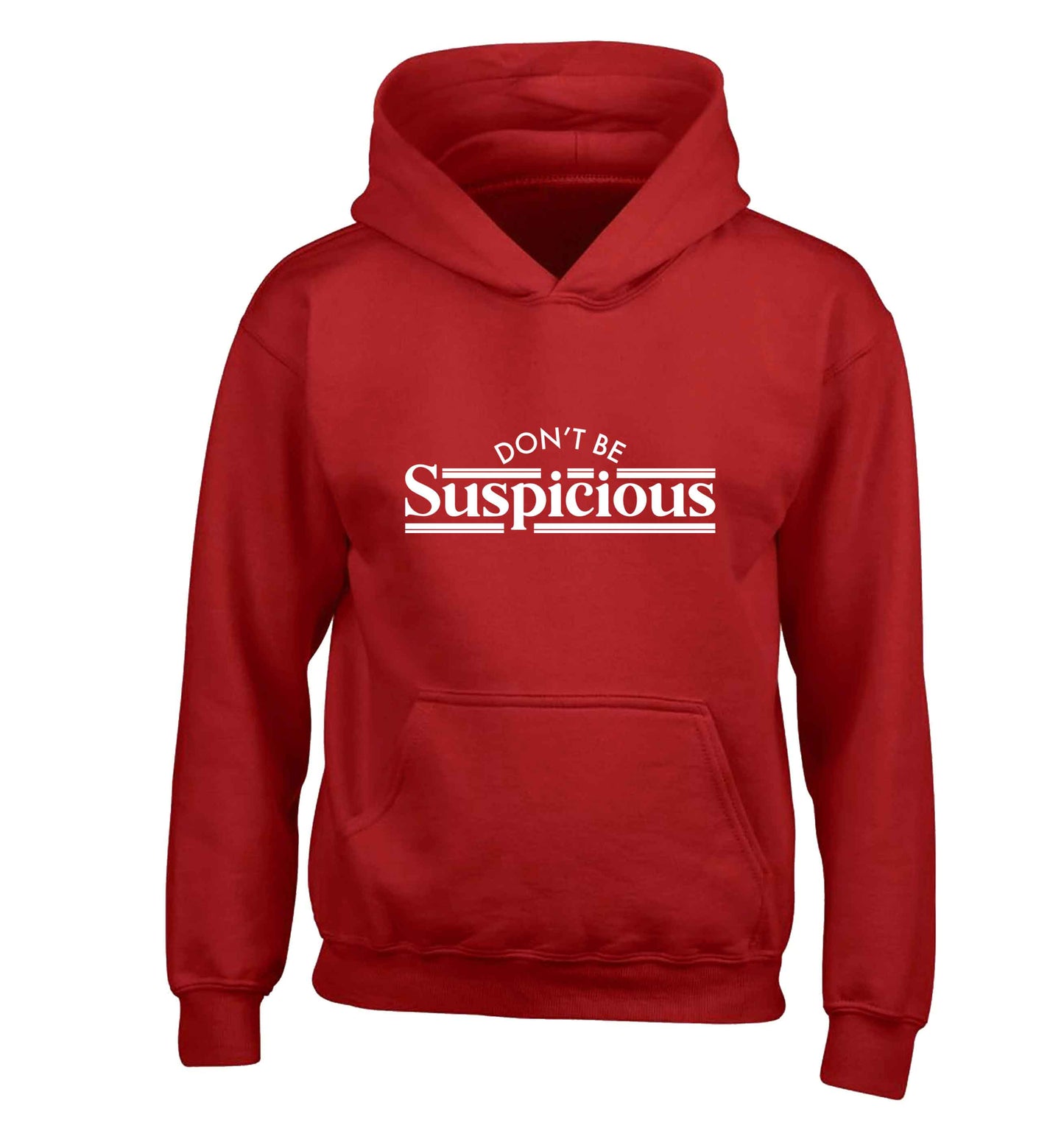 Gen Z funny viral meme children's red hoodie 12-13 Years