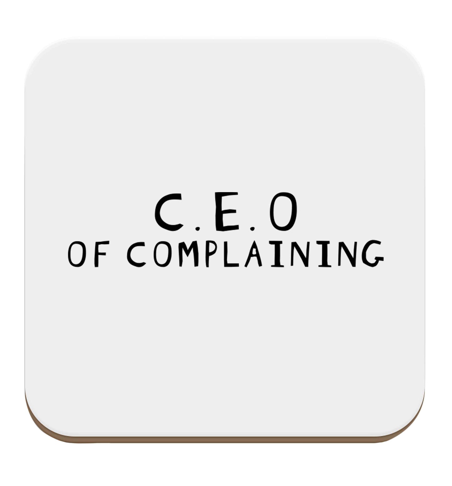 Excuse me can I talk to your manager? Know someone who just loves to complain? We think we might have the perfect gift for you! set of four coasters