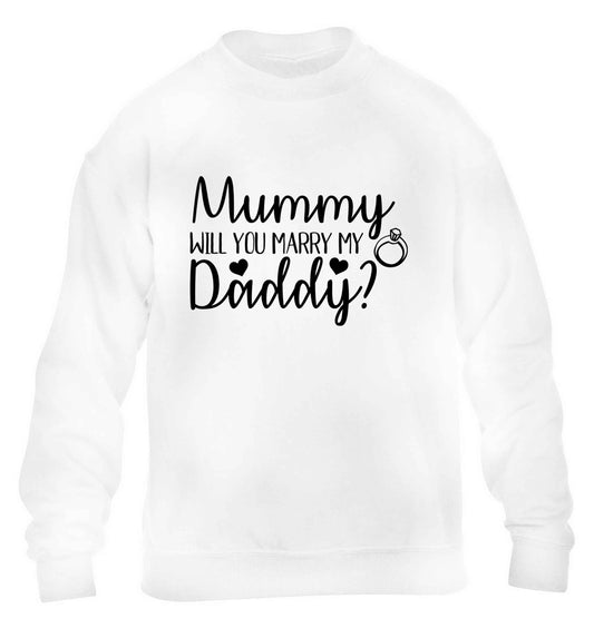 Looking for a unique way to pop the question? Why not let your kids do it! children's white sweater 12-13 Years