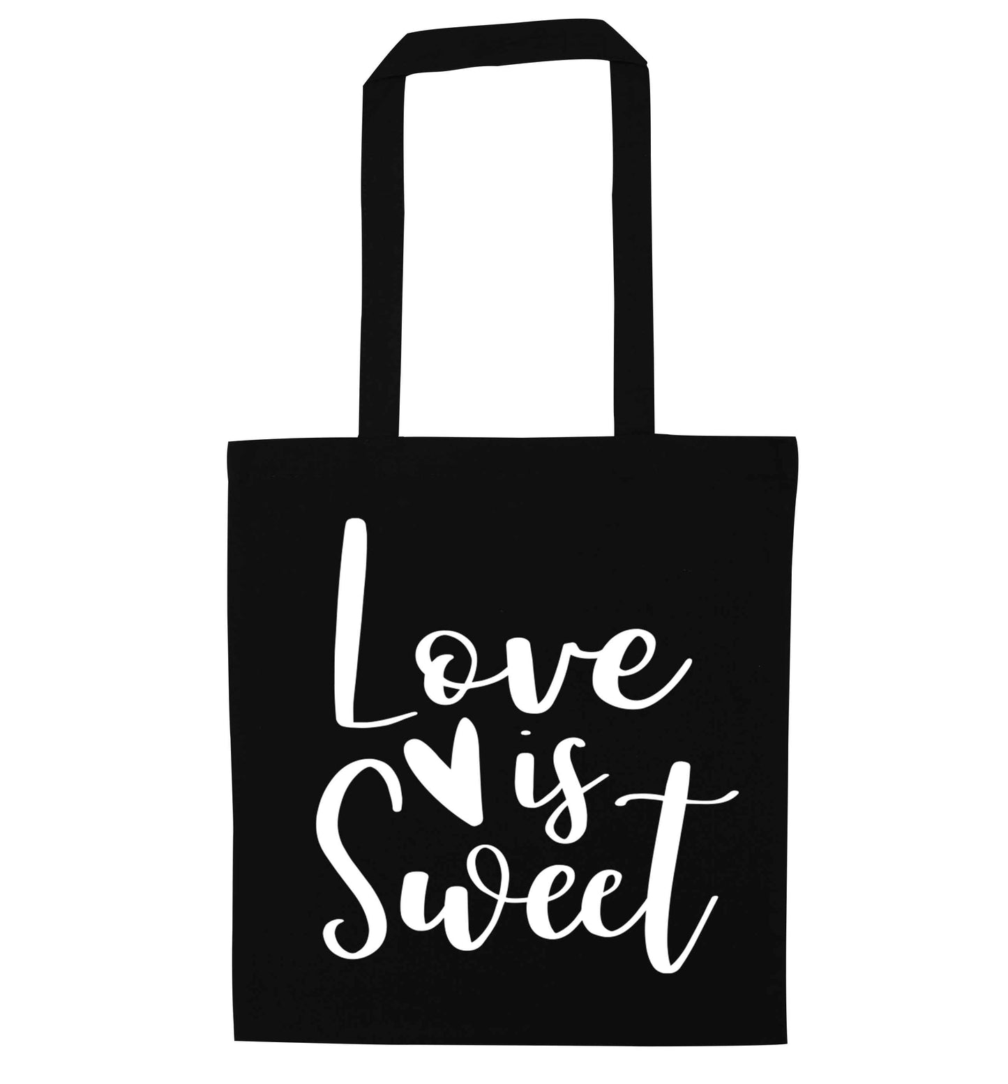 Love really does make the world go round! Ideal for weddings, valentines or just simply to show someone you love them! black tote bag