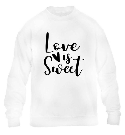 Love really does make the world go round! Ideal for weddings, valentines or just simply to show someone you love them! children's white sweater 12-13 Years