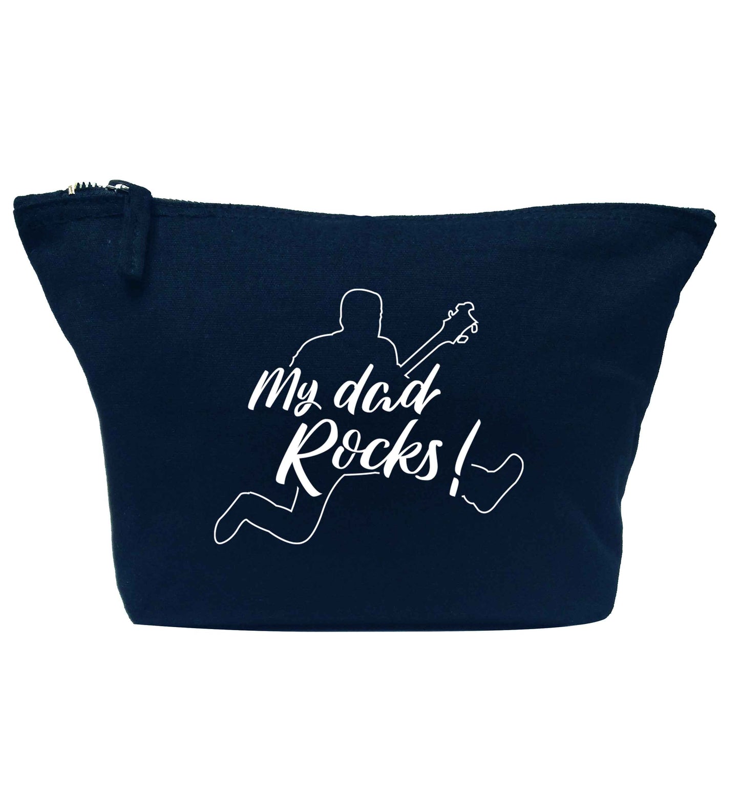 My Dad rocks navy makeup bag