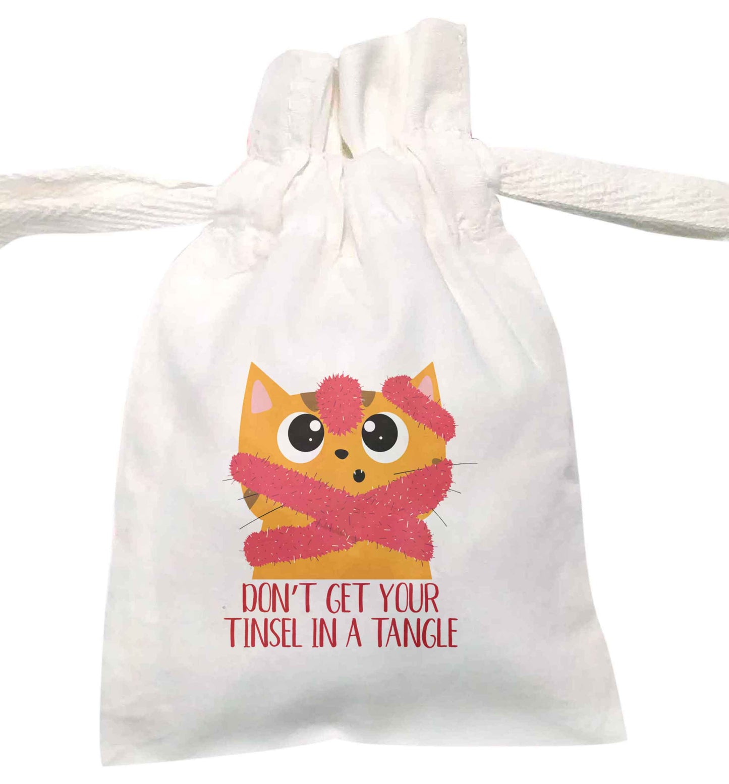 Don't get your tinsel in a tangle | XS - L | Pouch / Drawstring bag / Sack | Organic Cotton | Bulk discounts available!