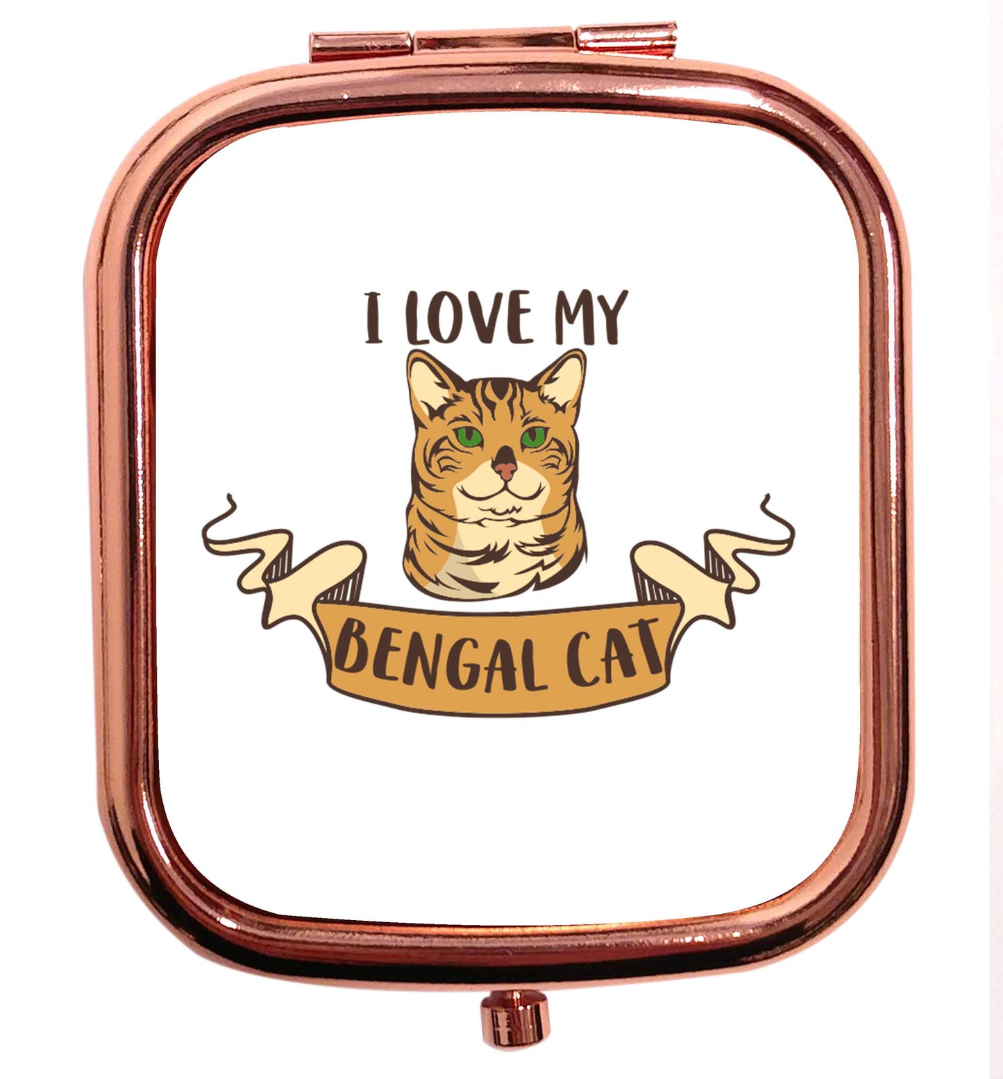 I love my begnal cat rose gold square pocket mirror