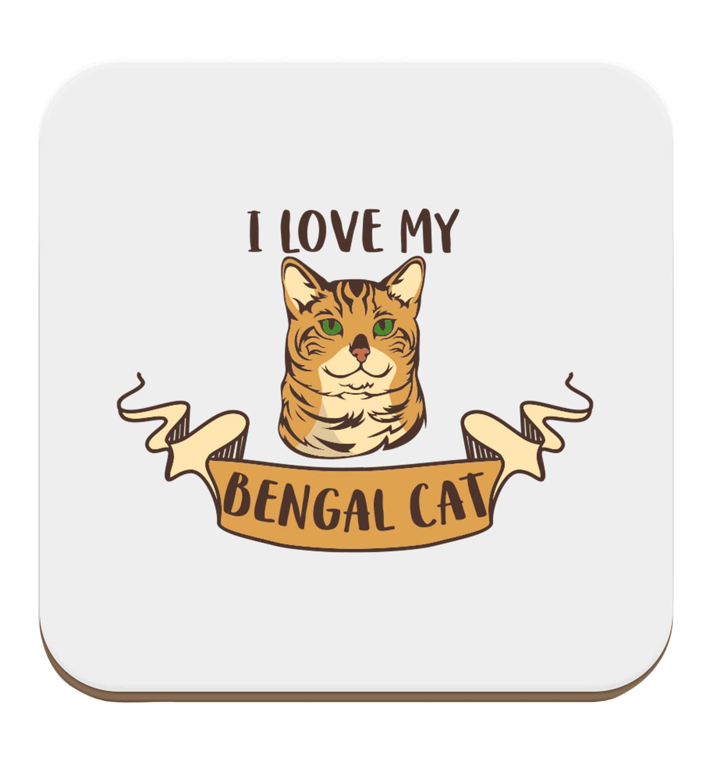 I love my begnal cat set of four coasters