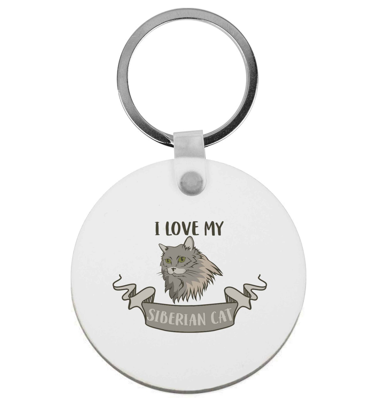 I love my siberian cat | Keyring
