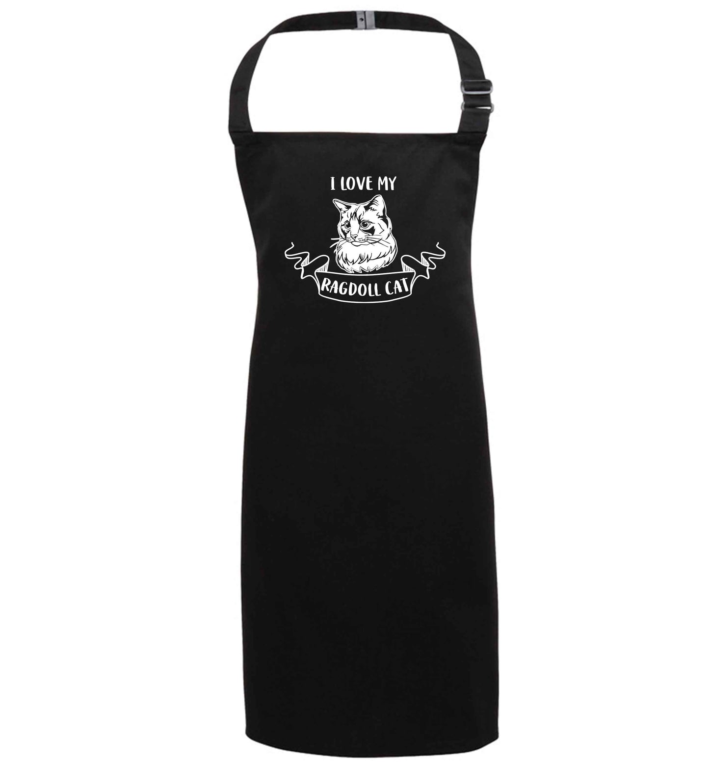 I love my ragdoll cat black apron 7-10 years