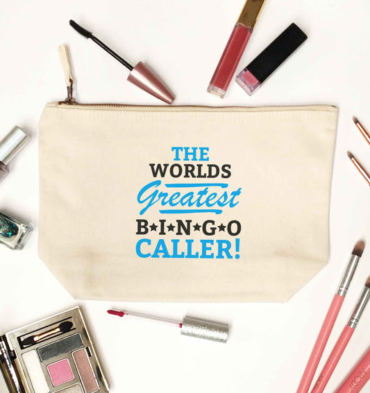 Worlds greatest bingo caller natural makeup bag