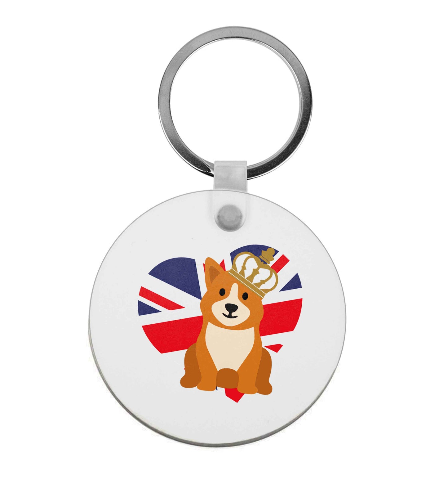 British corgi and flag | Keyring