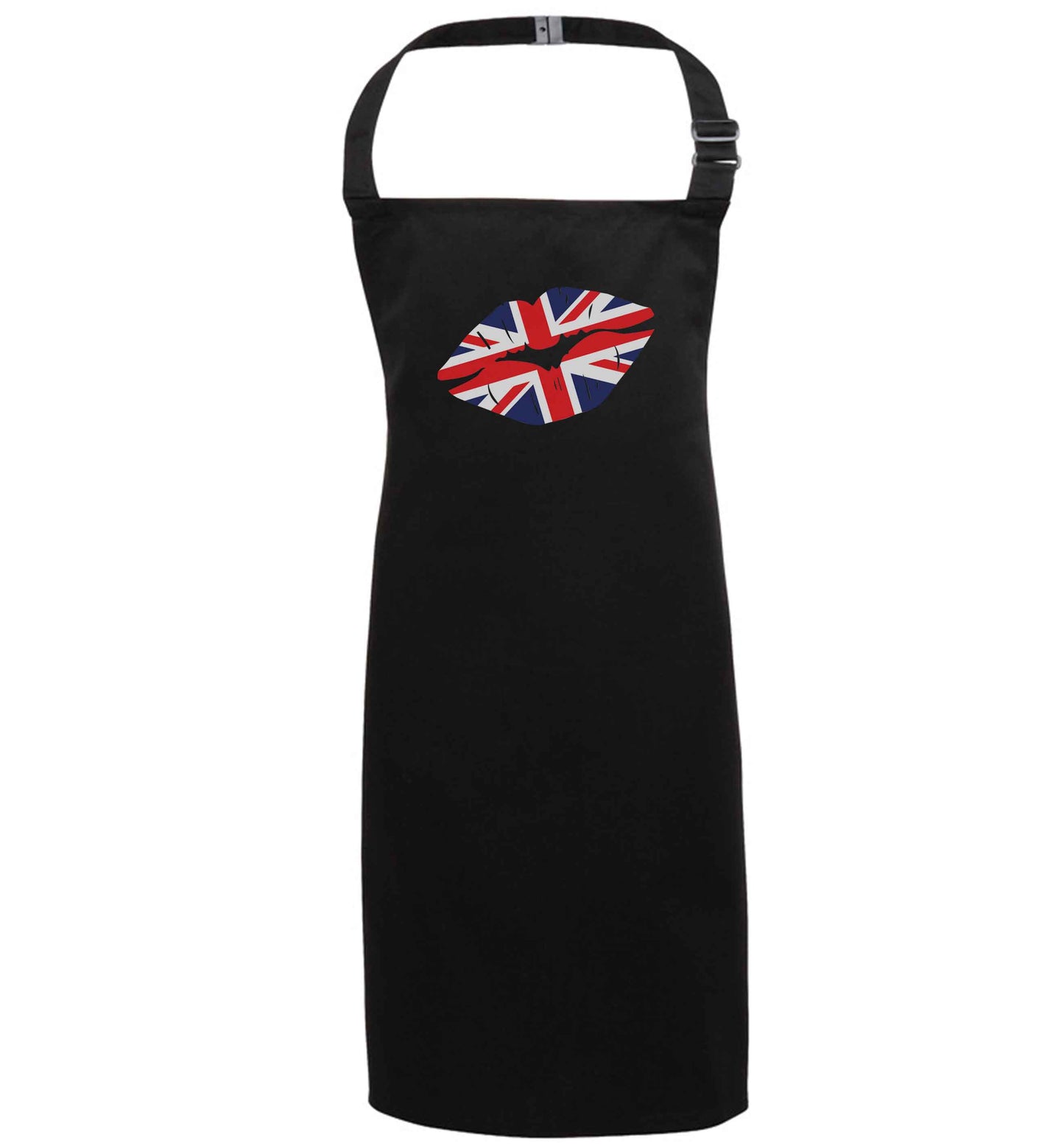 British flag kiss black apron 7-10 years