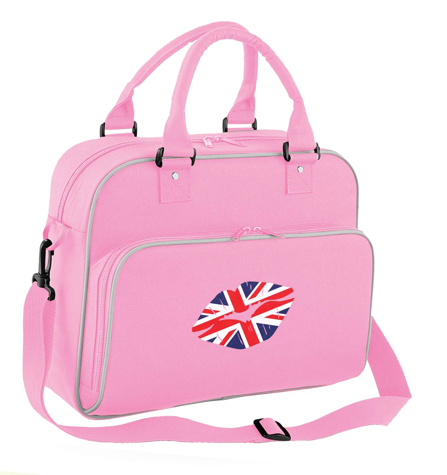 British flag kiss children's dance bag baby pink