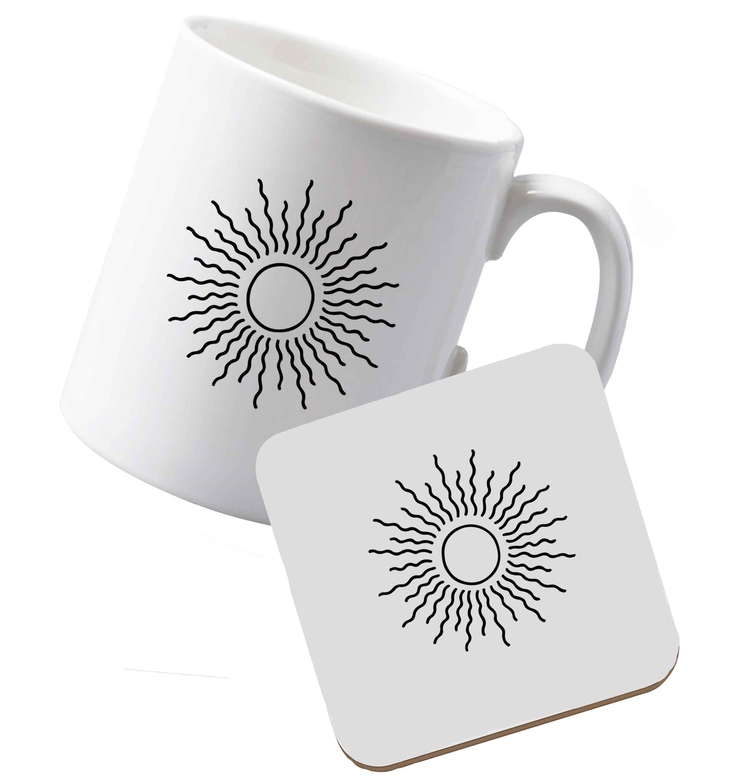 10 oz Ceramic mug and coaster Tis The Season to Drink Whisky both sides